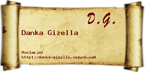 Danka Gizella névjegykártya