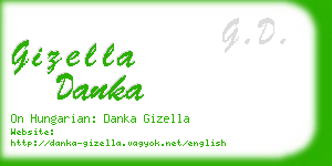 gizella danka business card